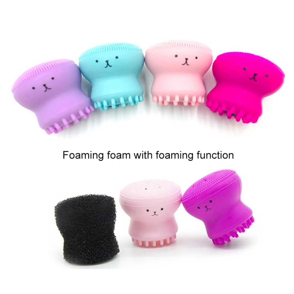 Mini Silicone Facial Cleansing Brush Deep Skin Care Scrub Tool Soft Exfoliator 3