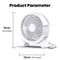 Portable Mini USB Rechargeable Table Fan Small USB Fan For Summer Desk Office Gadget For Students 5