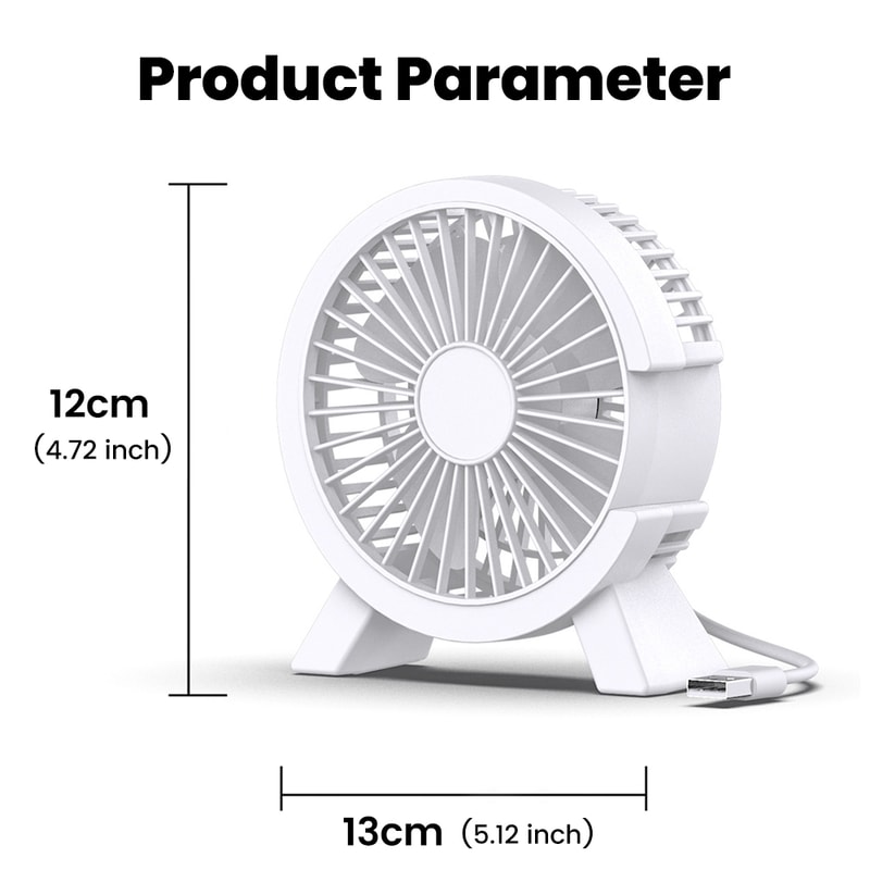 Portable Mini USB Rechargeable Table Fan Small USB Fan For Summer Desk Office Gadget For Students 5