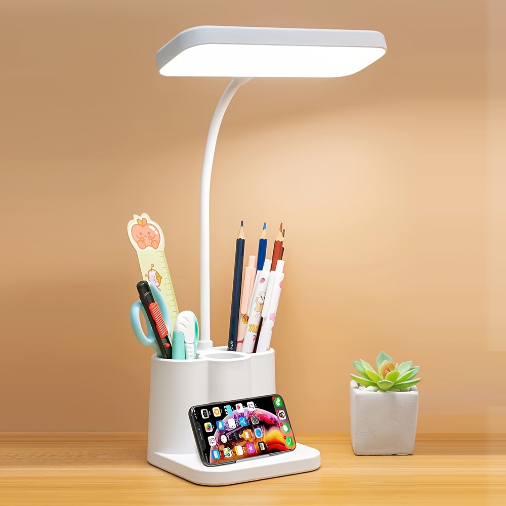 Dimmable LED Night Light, USB Rechargeable Table Lamp, Touch Desk Lamp with Eye Protection for Bedroom