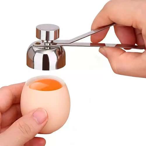 Creative Stainless Steel Egg Shell Opener, Household Egg Separator, Single and Double Head Egg Opener