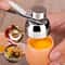 Creative Stainless Steel Egg Shell Opener, Household Egg Separator, Single and Double Head Egg Opener