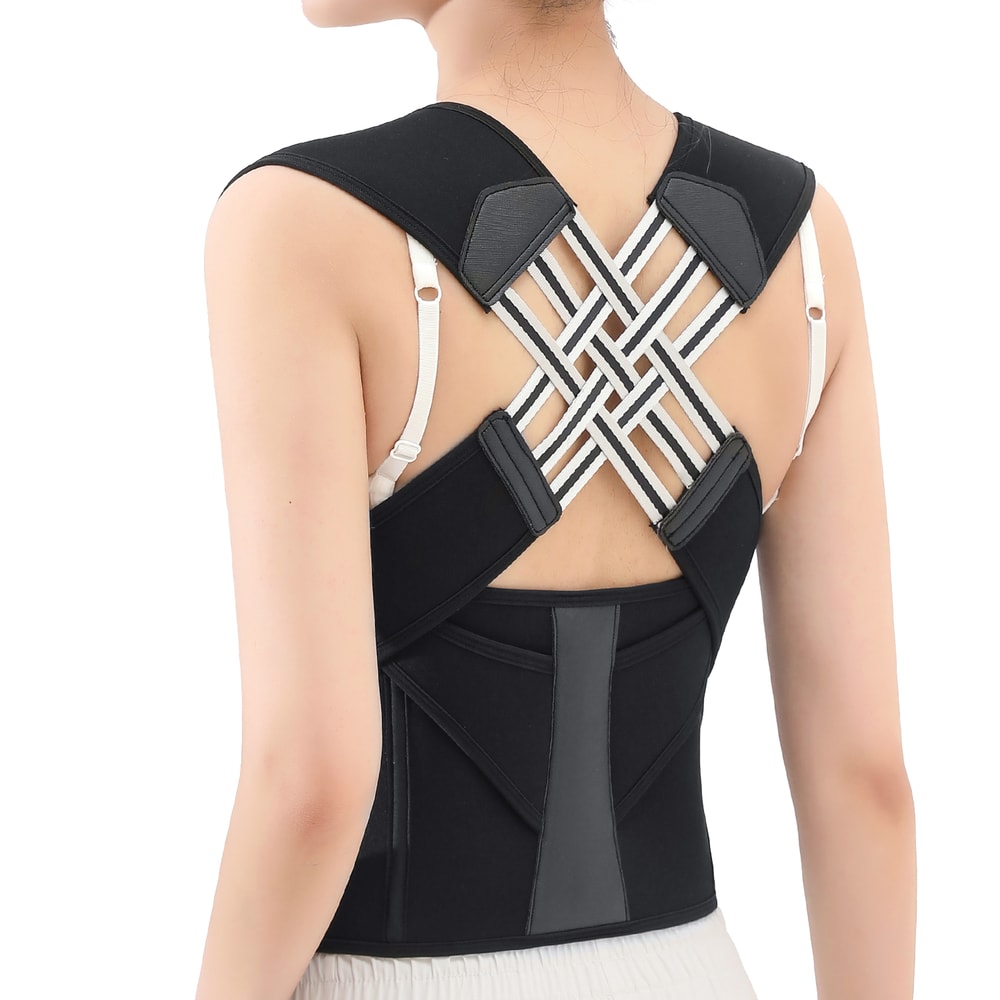 Posture Back Brace with Adjustable Back Support Strap, Prevent Spinal Distortion and Hunchback, for Men and Women