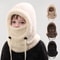 Windproof Warm Hat Scarf Kid Plush Balaclava Hats Adjustable Ear Protection Cap 0