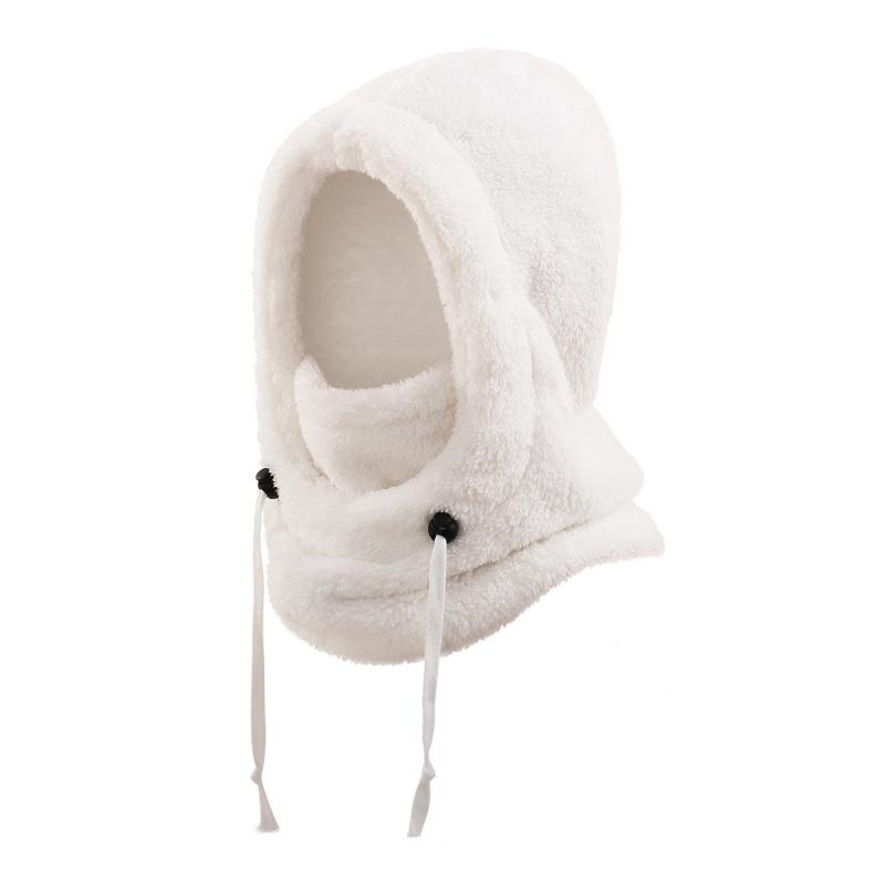 Windproof Warm Hat Scarf Kid Plush Balaclava Hats Adjustable Ear Protection Cap 5