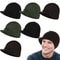 Thick Winter Knitted Hat for Men and Women, Unisex Warm Knitted Hats with Brim, Fashion Thicken Fur Lined Beanie Cap