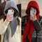 Knitted Hooded Cap Winter Keep Warm Balaclava Scarf Hats For Outdoor Ski Cold Hat Women Thicken Nec 1