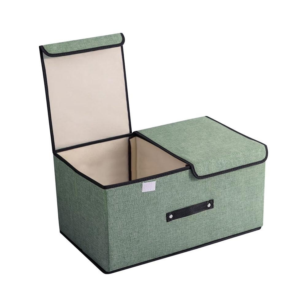 Large Double Lid Organizer Non Woven Fabric Foldable Storage Box Bedroom Arrangement For Underwear 6