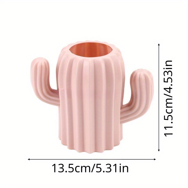 Cactus Pen Holder Desktop Organizer Container Stationery Office Decor 3