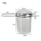 Tea Strainer With Lid Collapsible Double Handle Stainless Steel Tea Drain For Easy Brewing 4