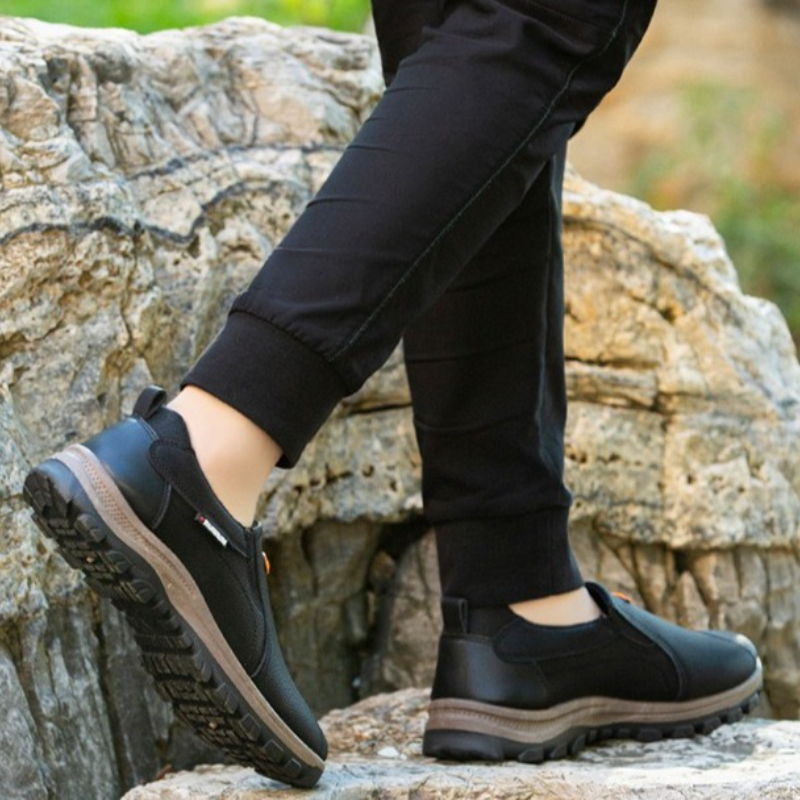 SlipOn Waterproof Hiking Shoes For Men Casual Mountain Climbing Shoes WearResistant Spring Outdoor 2