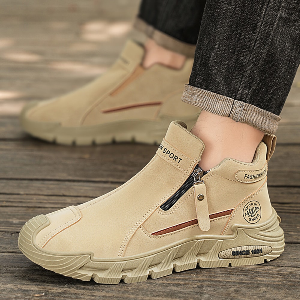 Platform Fashion Short Boots Zapatillas Comfortable High Top Autumn Men Running Shoes 1