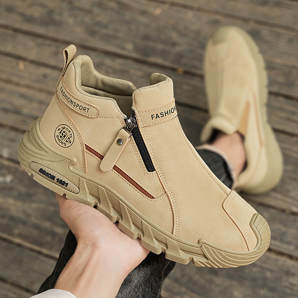 Platform Fashion Short Boots Zapatillas Comfortable High Top Autumn Men Running Shoes 2