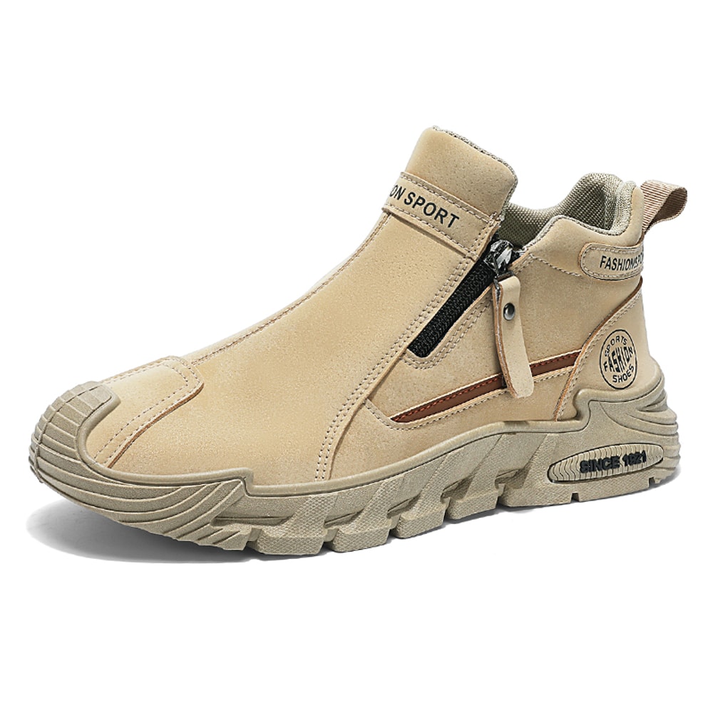 Platform Fashion Short Boots Zapatillas Comfortable High Top Autumn Men Running Shoes 3