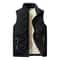 Casual Multifunctional Plus Size Warm Mens Cotton Vest Jacket Autumn And Winter Fashion Sleeveless 1