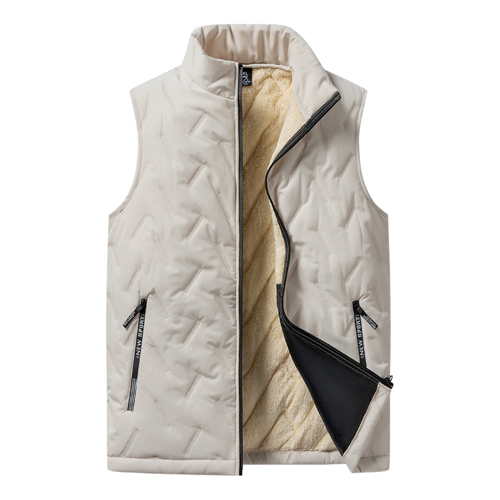 Casual Multifunctional Plus Size Warm Mens Cotton Vest Jacket Autumn And Winter Fashion Sleeveless 3