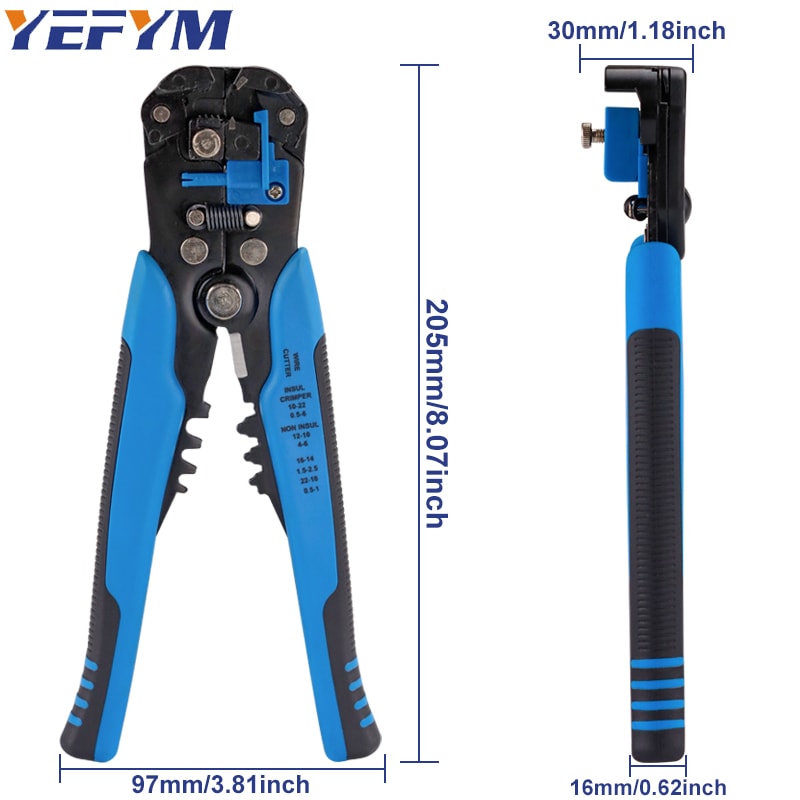 Multifunctional Cable Cutter Pliers Automatic Wire Stripper For Stripping Cutting Crimping Electr 2