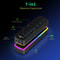 USB Hub with RGB Lights, 5Gbps Speed, Individual On/Off Switch Docking Station