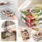 Snack Box With Lid Divided Plate For Food Storage Fruit Vegetable Snack Box For Refrigerator 2