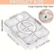 Snack Box With Lid Divided Plate For Food Storage Fruit Vegetable Snack Box For Refrigerator 5