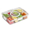 Snack Box With Lid Divided Plate For Food Storage Fruit Vegetable Snack Box For Refrigerator 0