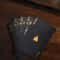 Cool Black Gold Waterproof Playing Cards Holiday Game Gift For Christmas Halloween Thanks Giving 0