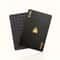 Cool Black Gold Waterproof Playing Cards Holiday Game Gift For Christmas Halloween Thanks Giving 7