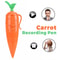 Novelty Carrot Voice Recorder Pen Can Write Graffiti Ballpoint Electronic Sound Toy Gift 2