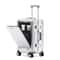 Aluminum Frame Trolley Case Silent Wheels Mobile Phone Holder USB Charging For Vacation Business T 0