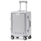 Aluminum Frame Trolley Case Silent Wheels Mobile Phone Holder USB Charging For Vacation Business T 3