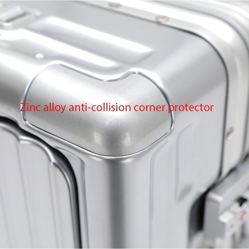 Aluminum Frame Trolley Case Silent Wheels Mobile Phone Holder USB Charging For Vacation Business T 4