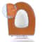 Soft Plush Winter Bathroom Toilet Seat Cover, Washable O-shaped Toilet Lid Cushion, Warm Household Supplies