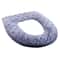 Soft Plush Winter Bathroom Toilet Seat Cover, Washable O-shaped Toilet Lid Cushion, Warm Household Supplies
