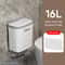 Hanging Wastebasket Wall Mounted Trash Can For Bathroom Kitchen Garbage Bucket With Lid 6