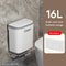 Hanging Wastebasket Wall Mounted Trash Can For Bathroom Kitchen Garbage Bucket With Lid 6