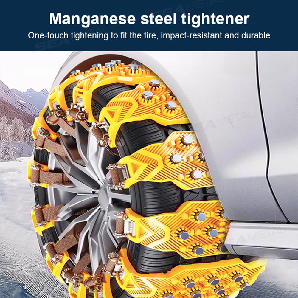Winter Outdoor Emergency Tools Car Tire Snow Chains Antiskid Chains Wheel Tyre Cable Belt For Snow 2