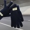 Unisex Cold-Proof Gloves, Winter Warm Fleece-Lined Knitted Gloves for Men