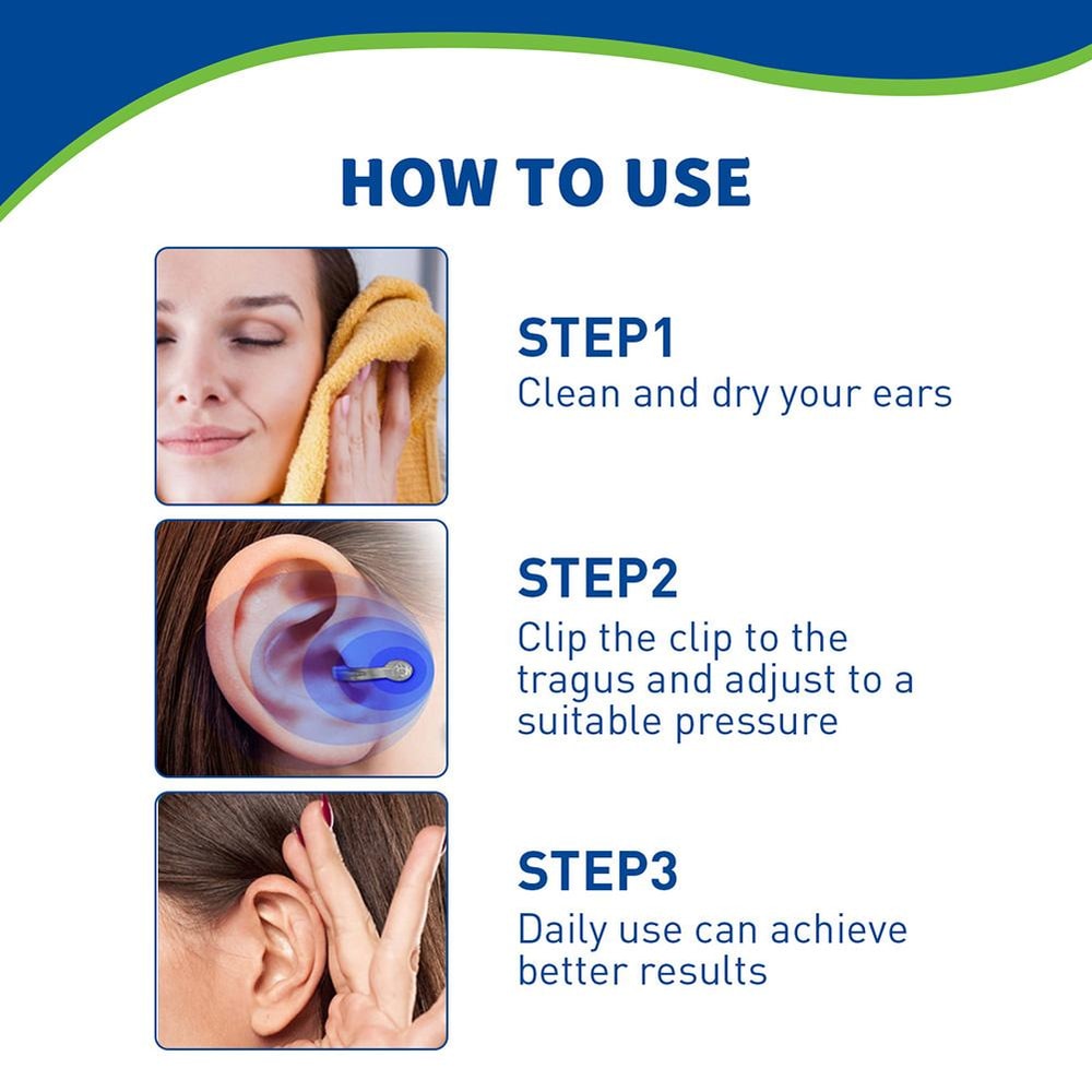 Magnetic Tinnitus Relief Clip For Ear Pressure Treatment And Hearing Discomfort Relief 3