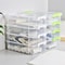 Portable 4layer Transparent Plastic Storage Box Drawer Organizer For Building Blocks 1