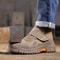 Wearresistant Men Cow Suede Safety Shoes Antismash Anti Puncture Welding Shoes Industrial Work Foot 3