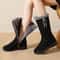 Winter Warm Boots, Fleece-Lined Boots, Thick Sole High Tube Mom Shoes