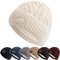 Stylish Warm Cap For Men Women, New Style Unisex Winter Hat, Plush Fur Lined Beanie Hat Ski Outdoor Sports Knitted Hat