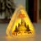 Santa Claus Snowman Festival Lamp Mini Christmas LED Triangle Lantern Party Scene Props 4