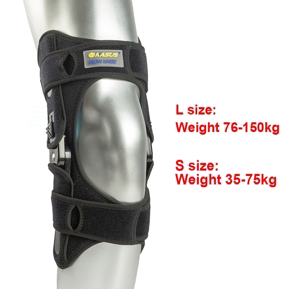 Knee Brace For Running Climbing Stabilizing Ligament Injuries Adjustable With Dual Side Hinges For