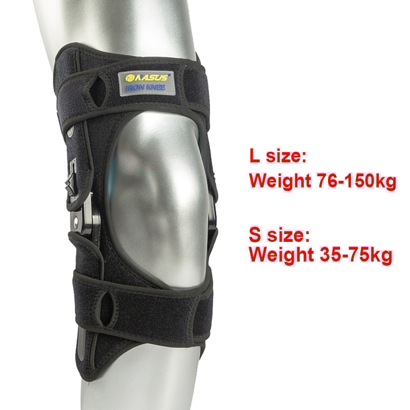 Knee Brace For Running Climbing Stabilizing Ligament Injuries Adjustable With Dual Side Hinges For