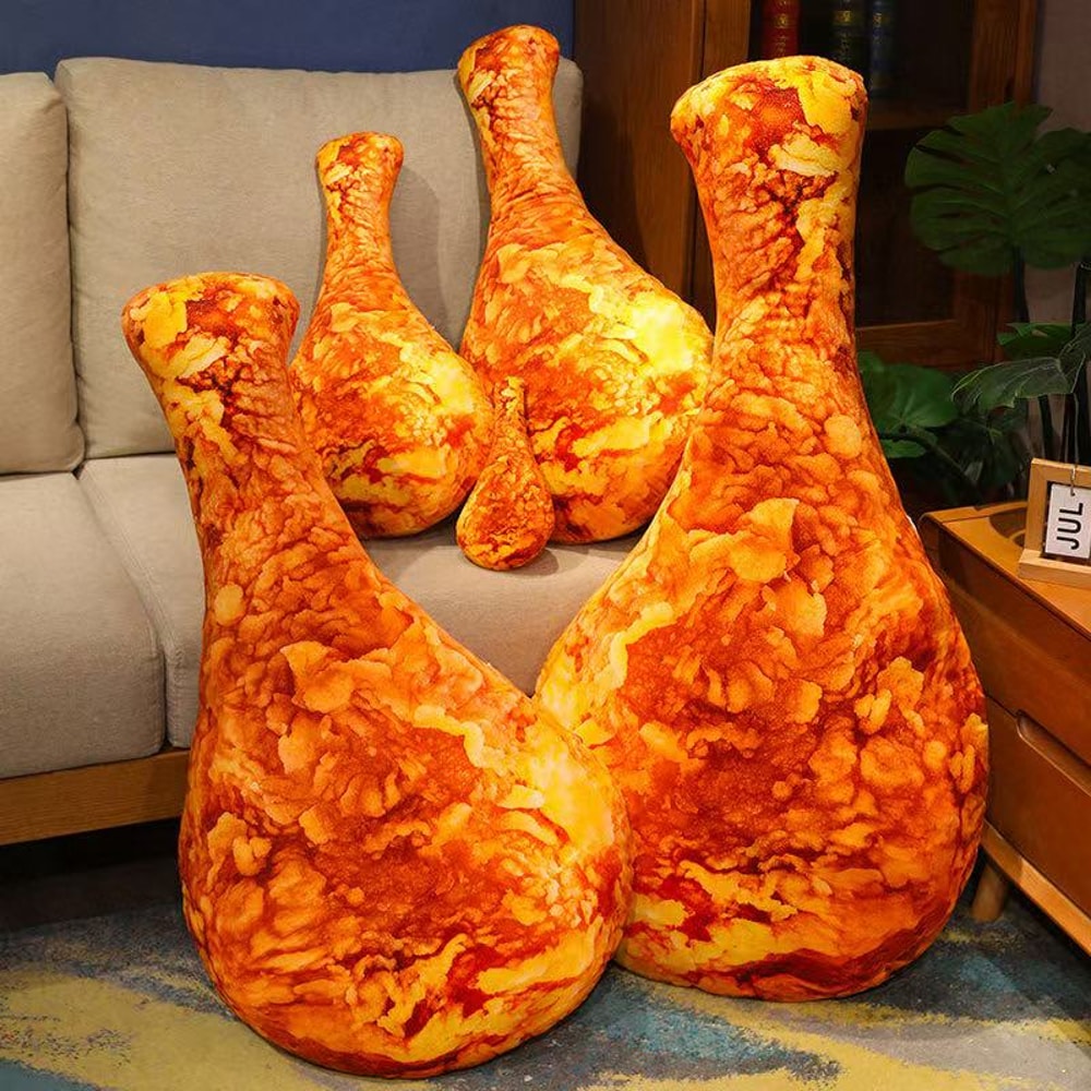 Cute Stuffed Animal, Simulated Crispy Chicken Leg Pillow, Soft Doll for Christmas and Thanks giving