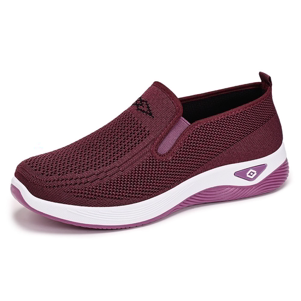 Breathable Shoes for Women, Lightweight Summer Comfort Casual Footwear for Middle-Aged Mothers, Non-Tiring Cloth Shoes