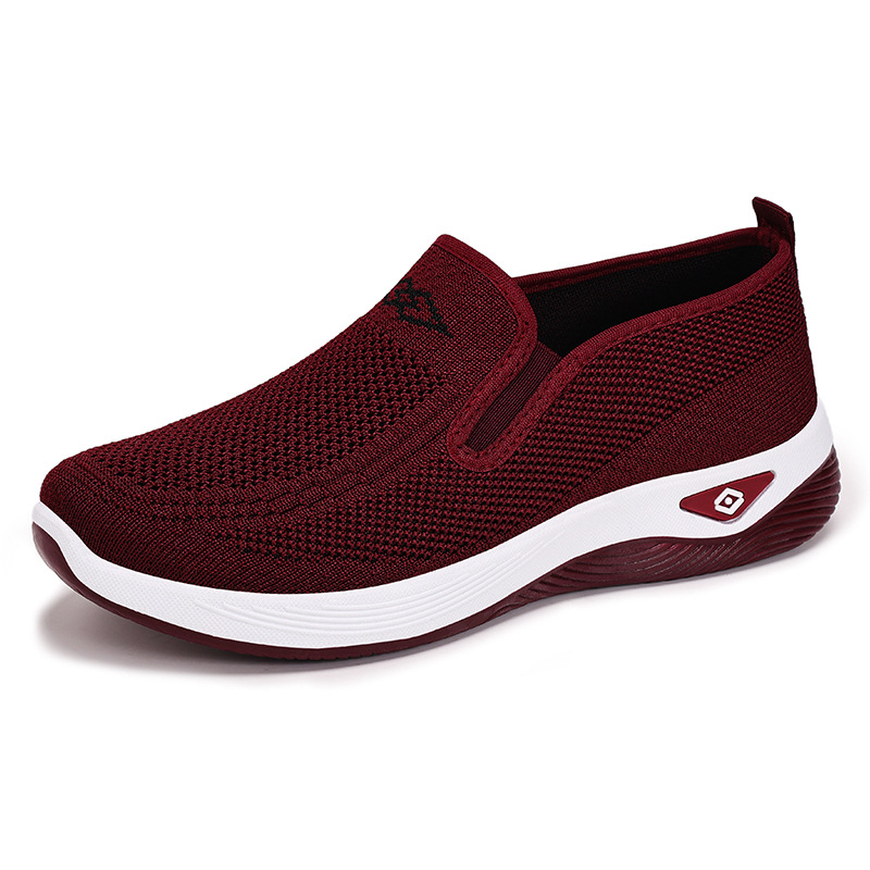 Breathable Shoes for Women, Lightweight Summer Comfort Casual Footwear for Middle-Aged Mothers, Non-Tiring Cloth Shoes
