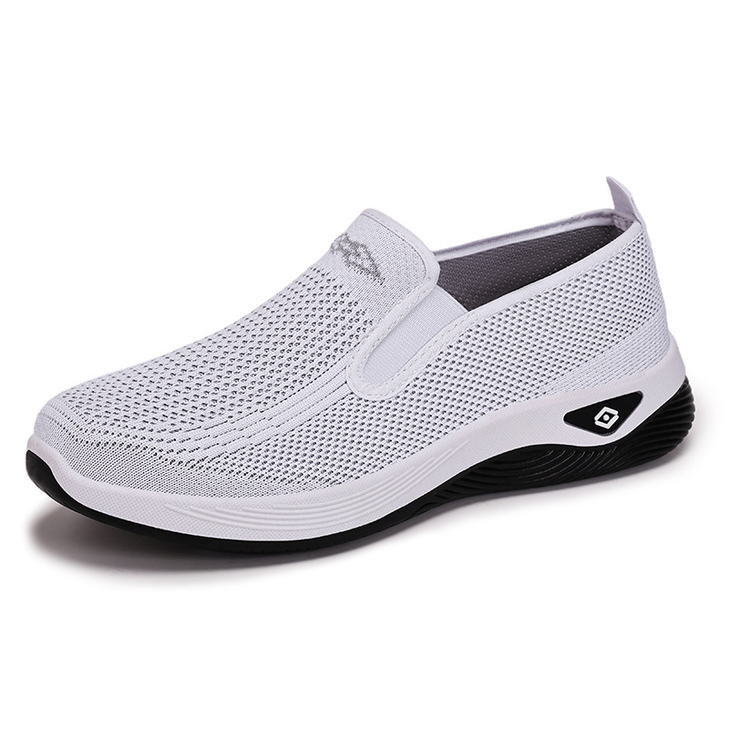 Breathable Shoes for Women, Lightweight Summer Comfort Casual Footwear for Middle-Aged Mothers, Non-Tiring Cloth Shoes