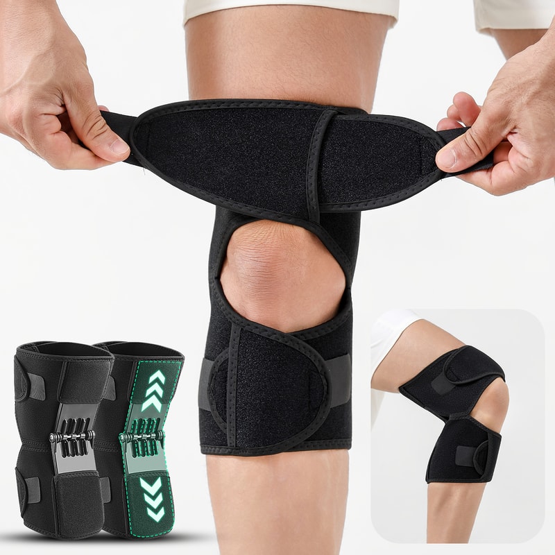 Knee Protection Knee Brace for Outdoor Climbing, Mountaineering Leg Support & Patella Booster